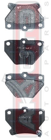 Колодки тормозные дисковые AKD-1134 AKYOTO
