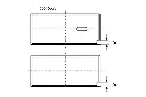 Подшипник 66645RA GLYCO