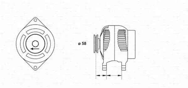 Генератор 943346053010 MAGNETI MARELLI