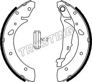 Комплект тормозных колодок 044.020 TRUSTING
