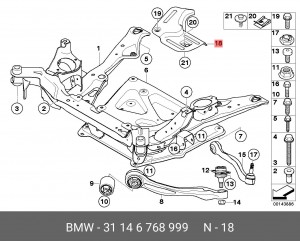 Экран теплозащитный 31 14 6 768 999 BMW