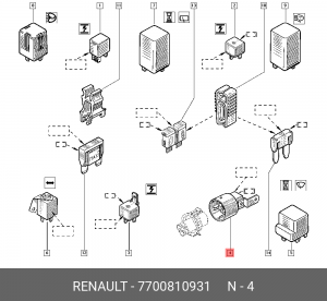 Деталь 7700810931 RENAULT