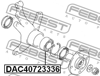 Подшипник ступицы колеса DAC40723336 FEBEST