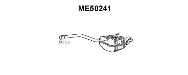 Глушитель выхлопных газов конечный ME50241 VENEPORTE