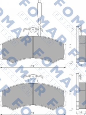 Колодки тормозные дисковые 51453081 ROULUNDS BRAKING