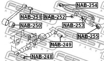 Сайлентблок NAB-249 FEBEST