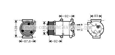 Компрессор, кондиционер FDK430 AVA