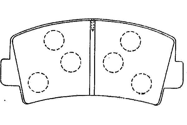 Комплект тормозных колодок, диско BP-4565 KAVO PARTS