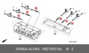 Свеча зажигания 980795514N HONDA