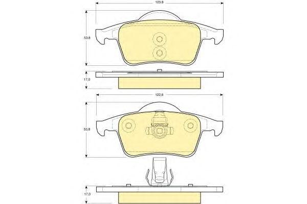 Комплект тормозных колодок, диско 6113892 GIRLING