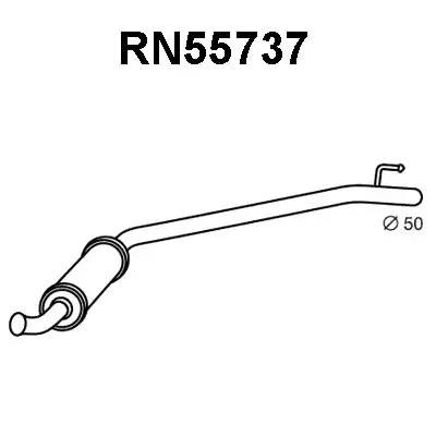 Средний глушитель выхлопных газов RN55737 VENEPORTE