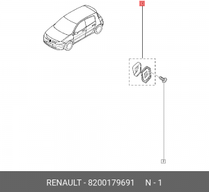 Эмблема 8200179691 RENAULT