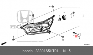 Лампа 33301S5HT01 HONDA