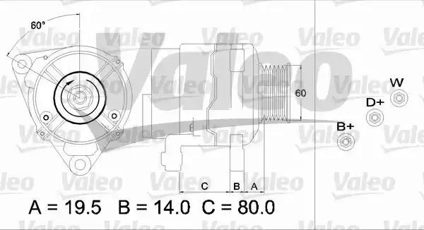 Генератор 437385 VALEO PHC
