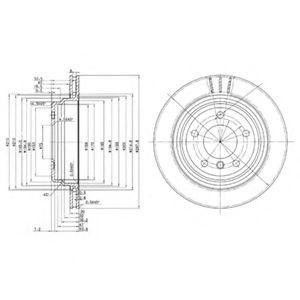 Тормозной диск BG3042 DELPHI