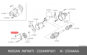 Болт 23344-9F601 NISSAN
