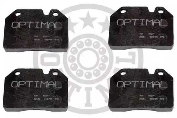 Комплект тормозных колодок, диско 9107 OPTIMAL