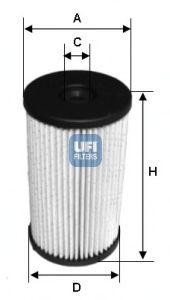 Топливный фильтр 26 007 00 UFI
