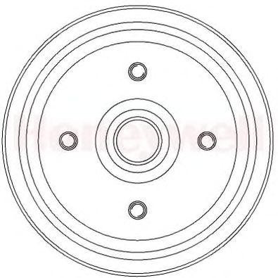 Тормозной барабан 329280B BENDIX JURID