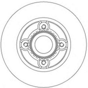 Тормозной диск 562367B BENDIX JURID
