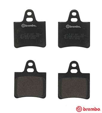 Комплект тормозных колодок, диско P61037 BREMBO