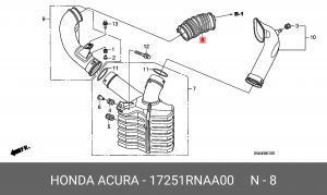 Деталь 17251RNAA00 HONDA