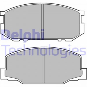 Комплект тормозных колодок, диско LP456 DELPHI