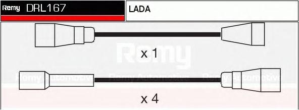 Ккомплект проводов зажигания DRL167 DELCO REMY