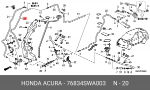 Деталь 76834SWA003 HONDA