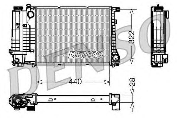 Радиатор, охлаждение двигател DRM05042 DENSO