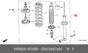 Амортизатор 52610S87A01 HONDA
