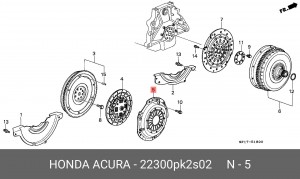 Нажимной диск сцепления 22300PK2S02 HONDA