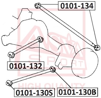 Сайлентблок 0101-130B ASVA