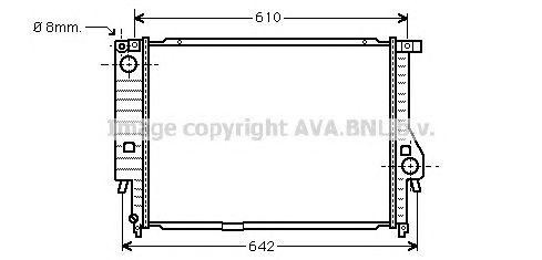 Радиатор охлаждения ДВС BW2132 AVA