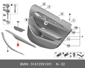 Накладка 51 41 2 991 391 BMW