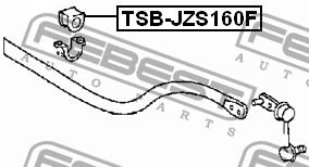 Втулка стабилизатора TSB-JZS160F FEBEST