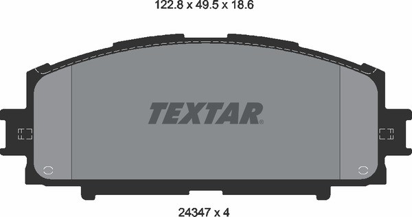 Комплект тормозных колодок, диско 2434701 TEXTAR