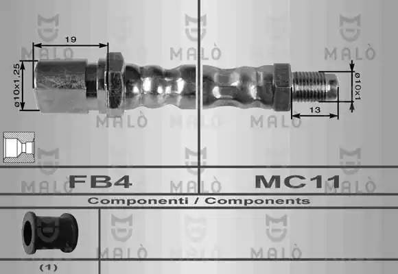 Тормозной шланг 8361 MALO