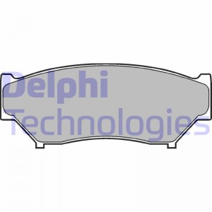 Комплект тормозных колодок, диско LP967 DELPHI