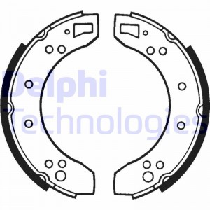 Комплект тормозных колодок LS1050 DELPHI