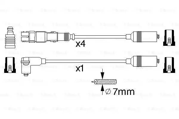 Провода высоковольтные системы зажигания (комплект) 0 986 356 304 BOSCH
