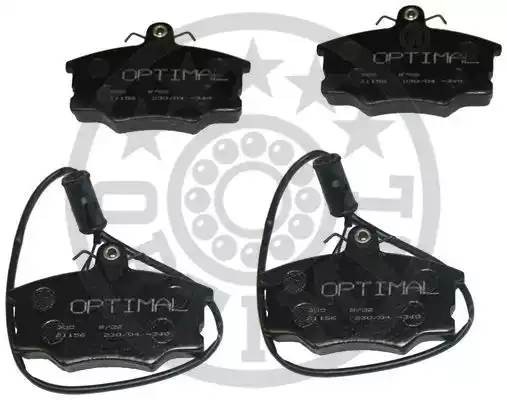 Комплект тормозных колодок, диско 9702 OPTIMAL
