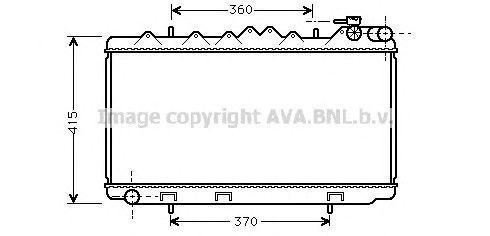 Радиатор охлаждения ДВС DN2092 AVA