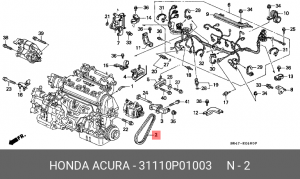 Поликлиновой ремень 31110-P01-003 HONDA