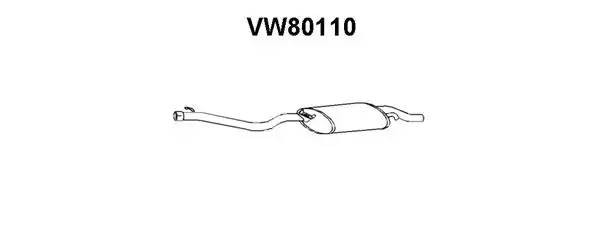 Глушитель выхлопных газов конечный VW80110 VENEPORTE