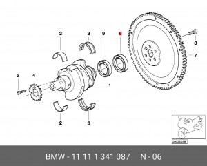 Сальник 11 11 1 341 087 BMW