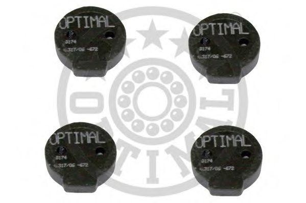 Комплект тормозных колодок, диско 9174 OPTIMAL