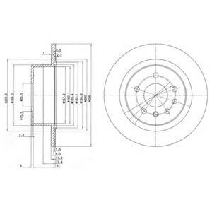 Тормозной диск BG2986 DELPHI