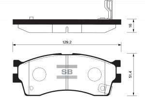 Колодки тормозные дисковые SP1113 SANGSIN
