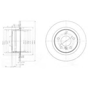 Тормозной диск BG3960 DELPHI